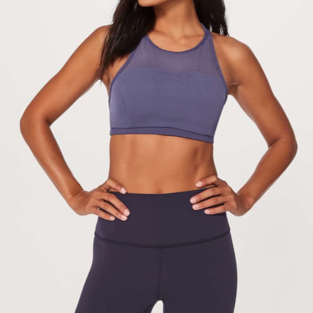 Lululemon Get Set Bra in Moody Blues